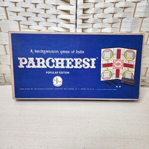 1964 Parcheesi Board Game Mid Century Family